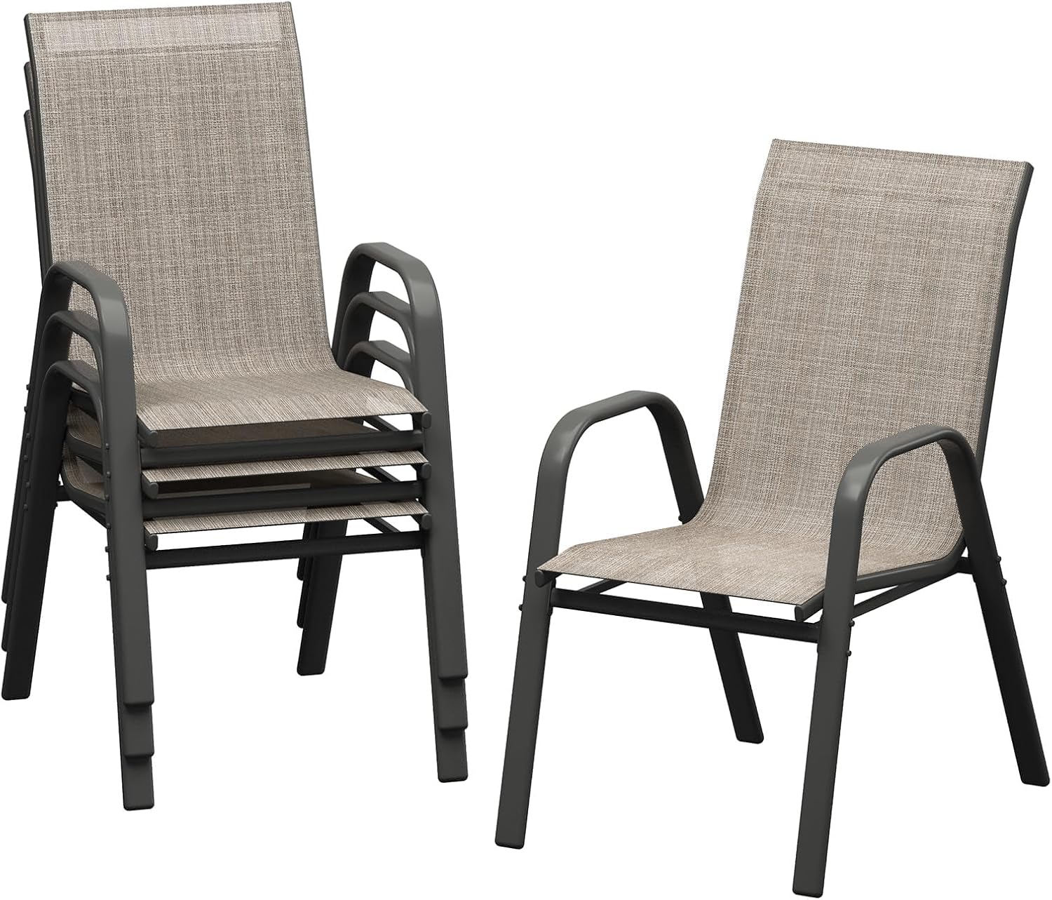 Patio Dining Chairs Set of 4, - đánh giá và giá Outdoor Furniture Metal Chairs