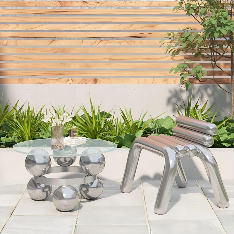 Stainless steel chair light lu - đánh giá và giá Outdoor Furniture Luxury