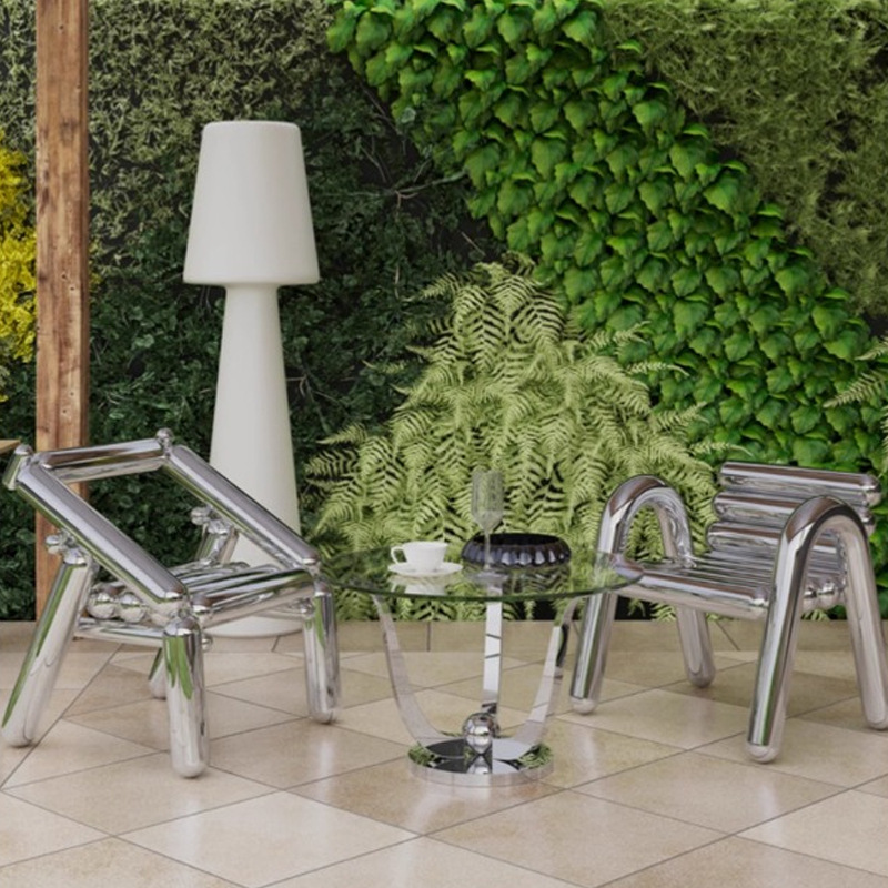 Stainless steel chair light lu - đánh giá và giá Outdoor Furniture Luxury