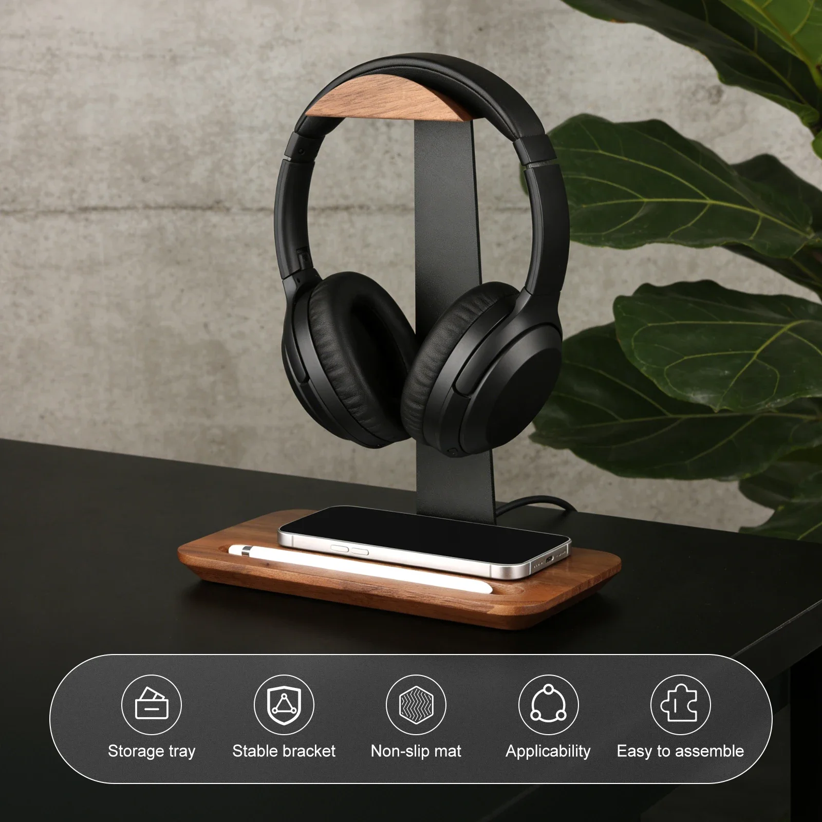 Universal Wood Headphone Stand - đánh giá và giá Outdoor Furniture Wood